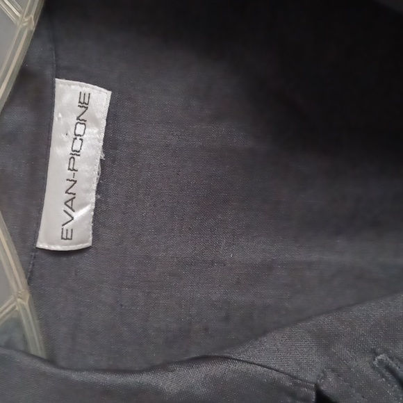 Evan Picone, Black Linen Cardigan, SZ. L - Picture 2 of 5